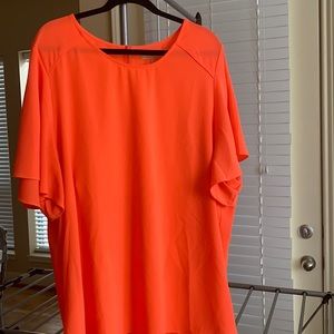 Gibson & Latimer Plus Size Neon Blouse